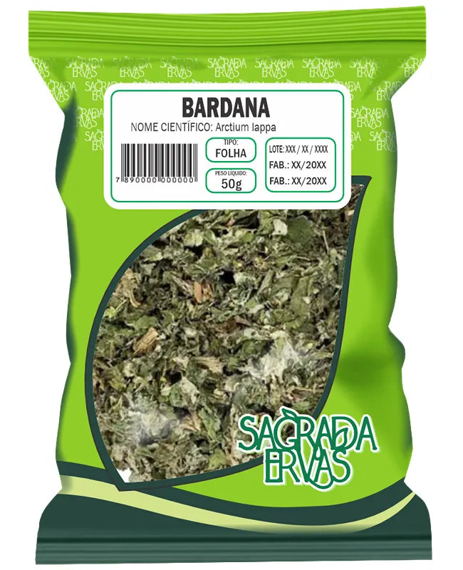 Chá de Bardana Folha 50g – Detox da Pele e Pureza do Sangue (Sagrada Ervas)