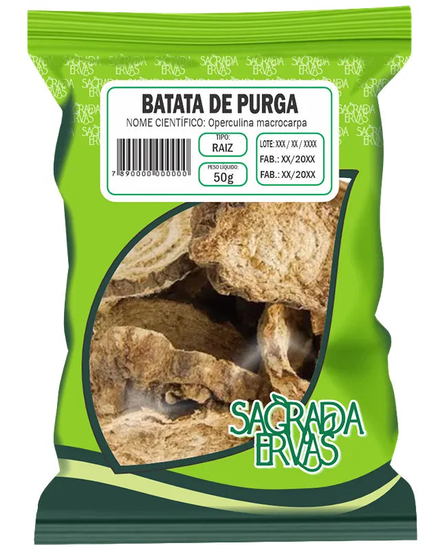 Batata de Purga Raiz (Jalapa) 50g – Laxante Forte e Depurativo de Sangue (Sagrada Ervas)