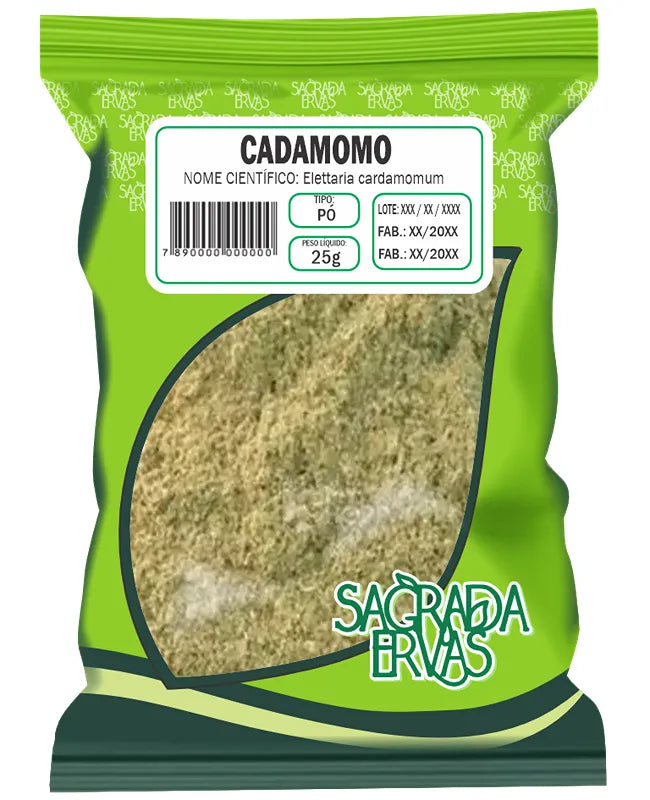 Cardamomo em Pó 25g – Toque Gourmet para Bolos, Cafés e Vitaminas (Sagrada Ervas)