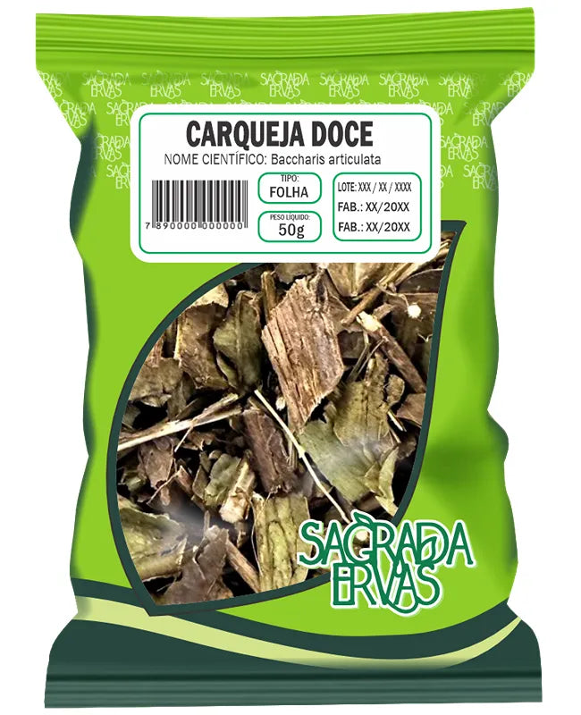 Chá de Carqueja Doce 50g – Fígado e Emagrecimento Sem Amargor (Sagrada Ervas)
