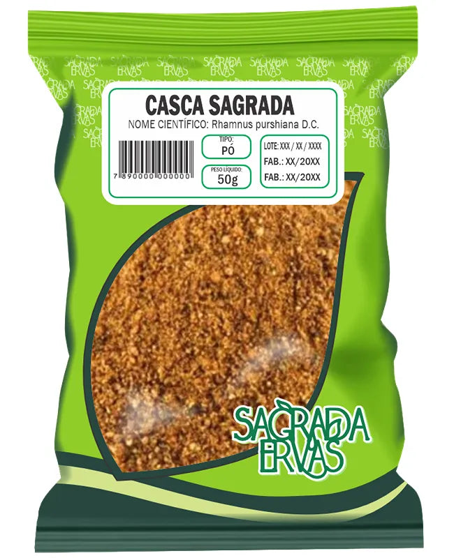 Cáscara Sagrada em Pó 50g – O Laxante Instantâneo para Emergências (Sagrada Ervas)