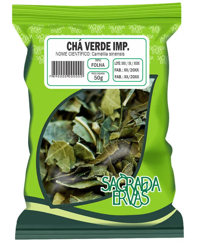 Chá Verde Importado 50g – O Rei do Emagrecimento e Detox (Sagrada Ervas)
