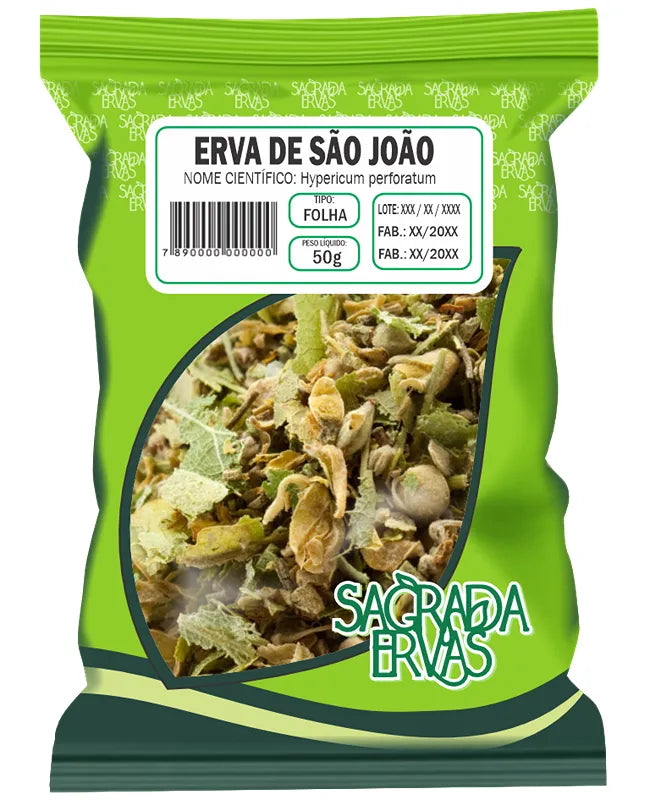 Chá de Erva de São João (Hypericum) 50g – O "Antidepressivo Natural" e Ansiedade (Sagrada Ervas)