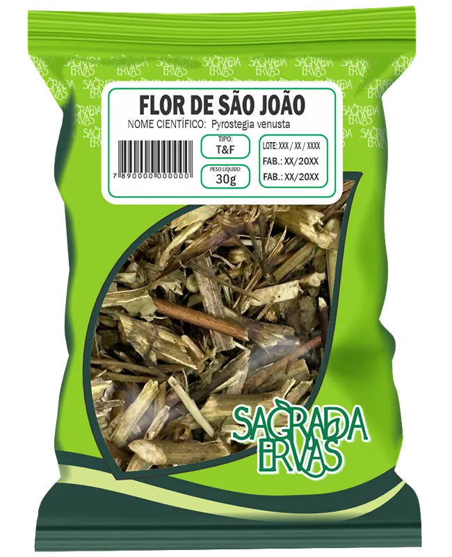 Flor de São João (Cipó) Folhas 30g – Vitiligo, Manchas de Pele e Disenteria (Sagrada Ervas)