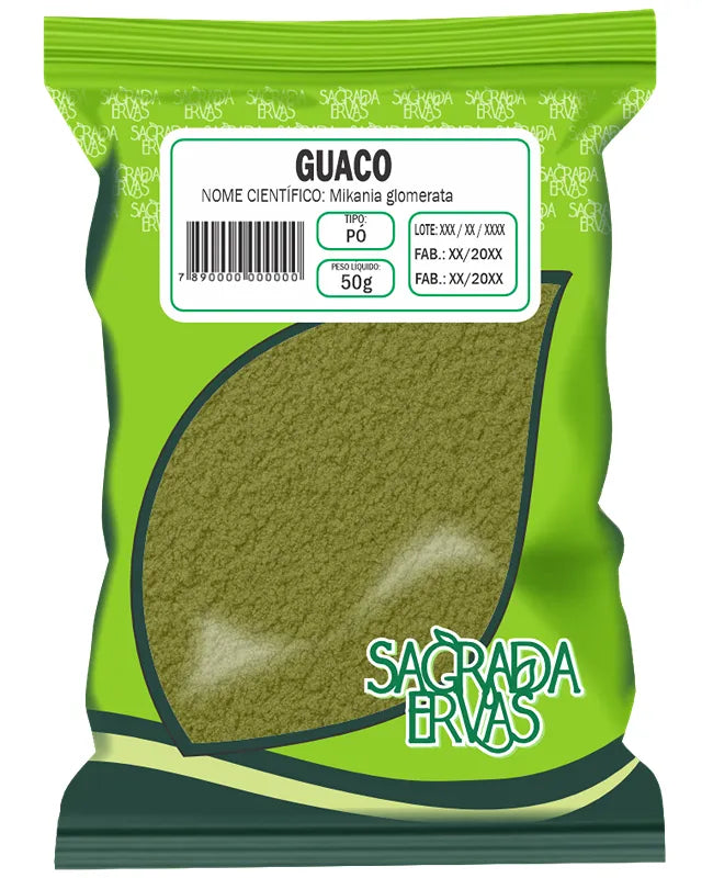 Guaco em Pó 50g – Xarope Instantâneo para Tosse, Bronquite e Asma (Sagrada Ervas)