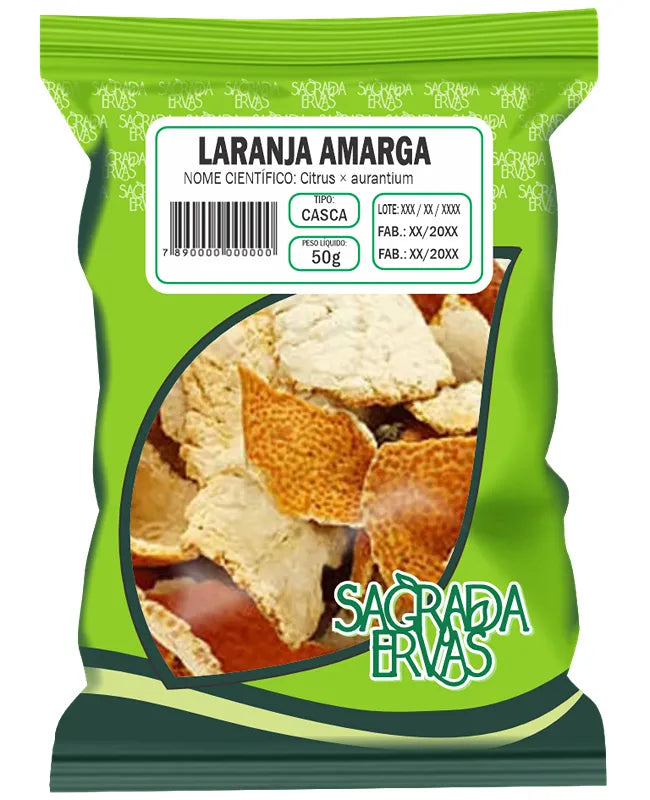 Laranja Amarga Casca 50g – Queima de Gordura, Acelerador de Metabolismo e Digestão (Sagrada Ervas)
