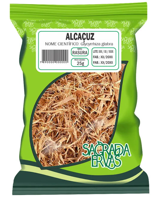 Alcaçuz Rasurado 25g – Raiz para Chá, Voz e Digestão