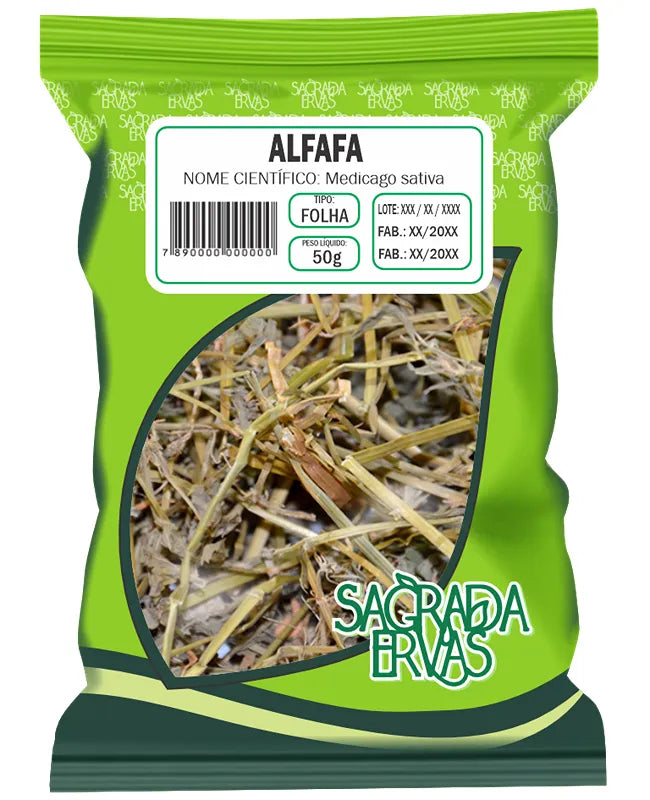 Chá de Alfafa 50g – Nutrição, Vitalidade e Detox (Sagrada Ervas)