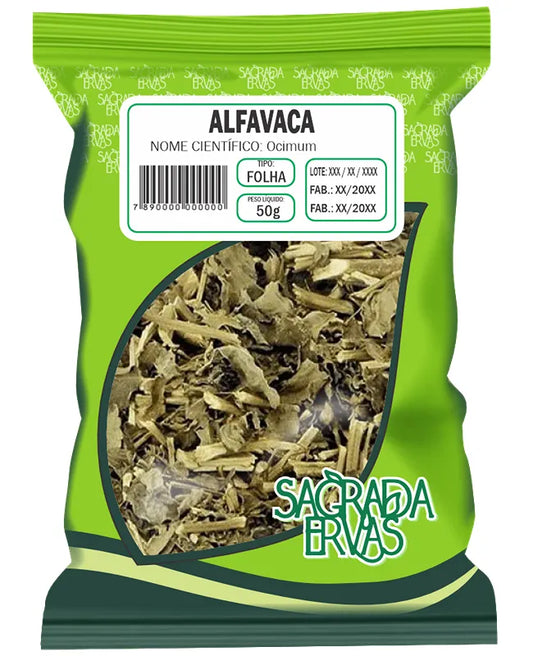Chá de Alfavaca 50g – Respiração, Imunidade e Bem-Estar