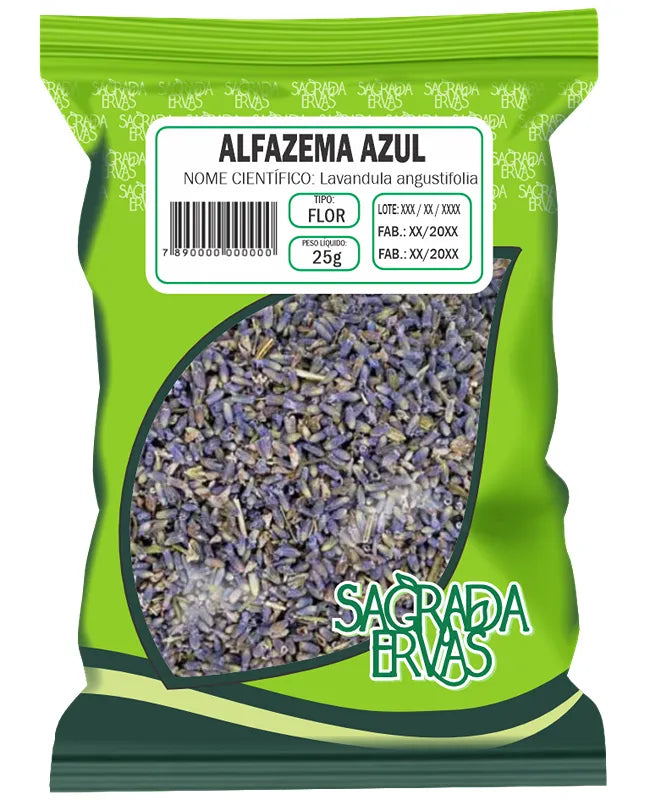 Alfazema Azul Flor 25g – Relaxamento, Sono Tranquilo e Calma