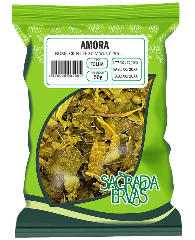 Chá de Folha de Amora 50g – Alívio da Menopausa e Equilíbrio (Sagrada Ervas)