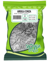 Argila Cinza 200g – Oleosidade, Manchas e Efeito Secativo (Sagrada Ervas)