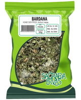 Chá de Bardana Folha 50g – Detox da Pele e Pureza do Sangue (Sagrada Ervas)