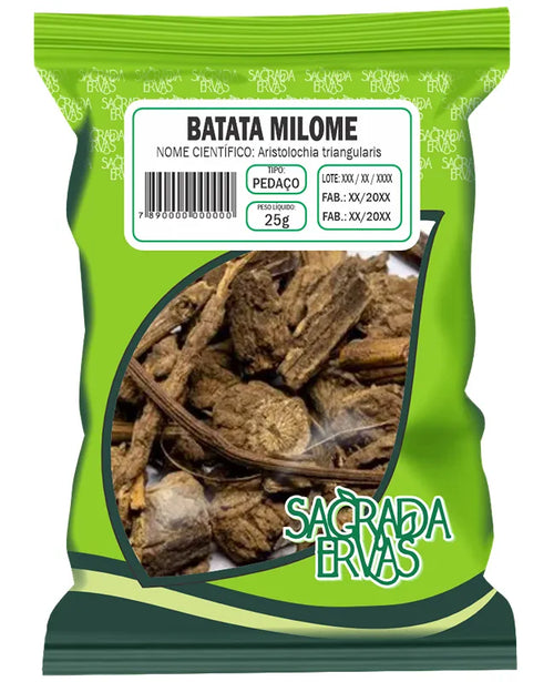 Batata de Milome (Jarrinha) em Pedaço 25g – Depurativo Forte e Digestão (Sagrada Ervas)