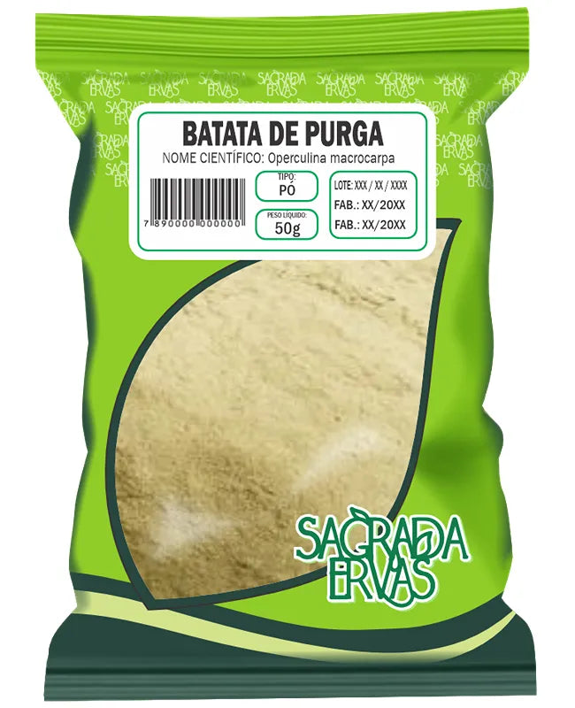 Batata de Purga em Pó (Jalapa) 50g – Laxante Natural e Depurativo Forte (Sagrada Ervas)
