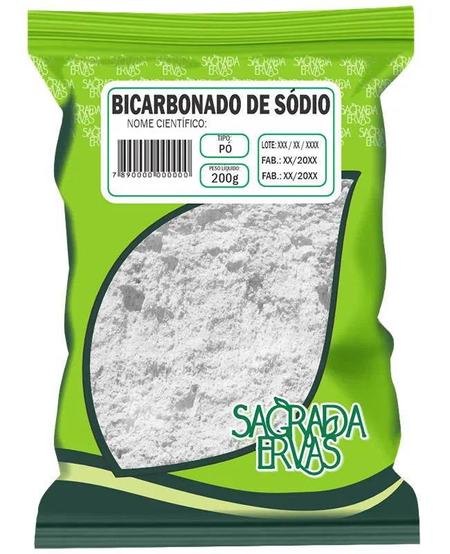 Bicarbonato de Sódio 200g – Multiuso: Digestão, Culinária e Higiene (Sagrada Ervas)