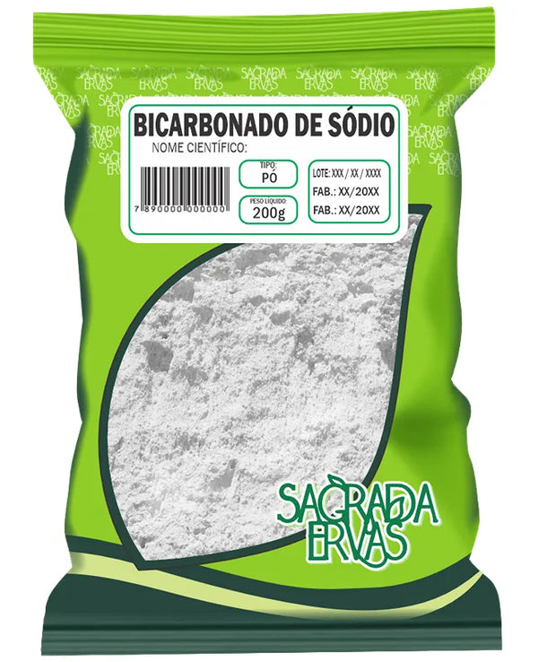 Bicarbonato de Sódio 200g – Multiuso: Digestão, Culinária e Higiene (Sagrada Ervas)
