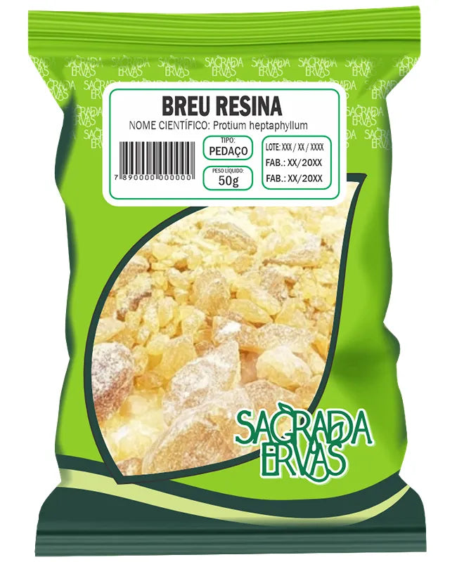 Breu Resina 50g – O Incenso Brasileiro para Limpeza e Purificação (Sagrada Ervas)
