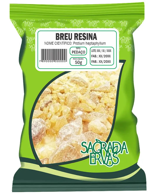Breu Resina 50g – O Incenso Brasileiro para Limpeza e Purificação (Sagrada Ervas)