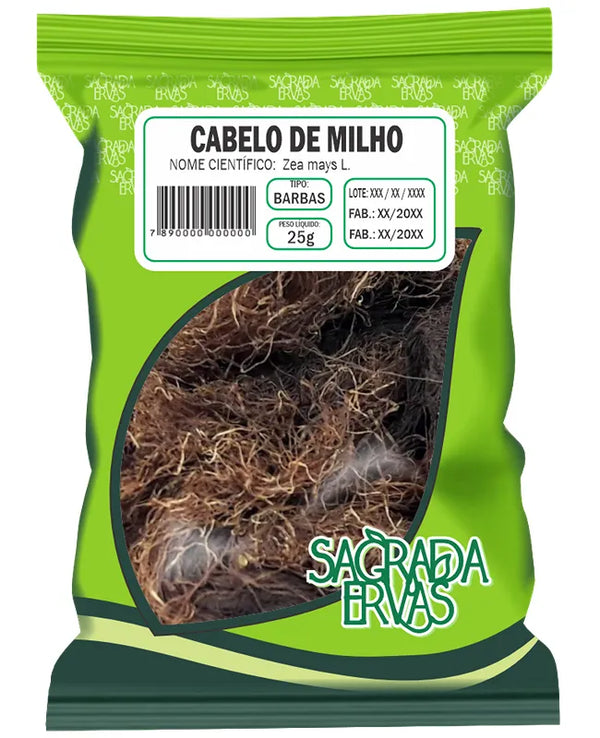 Chá de Cabelo de Milho 25g – Diurético Natural e Saúde dos Rins (Sagrada Ervas)