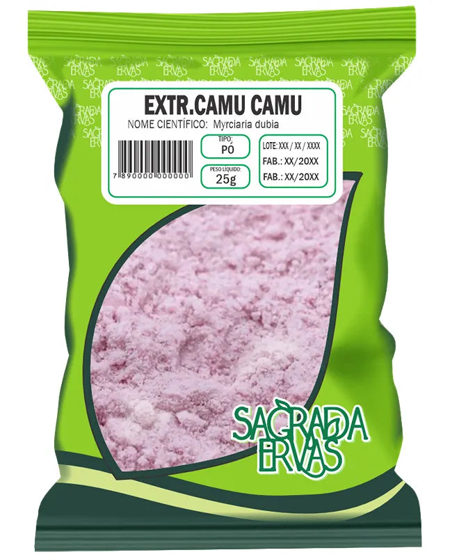 Camu Camu em Pó (Extrato Seco) 25g – A Maior Fonte de Vitamina C do Mundo (Sagrada Ervas)