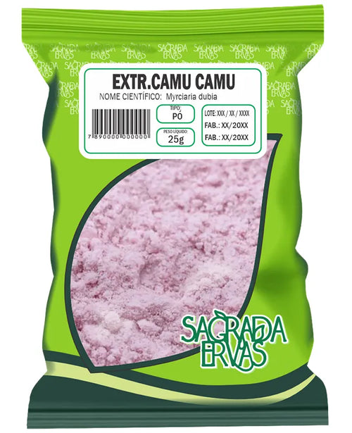 Camu Camu em Pó (Extrato Seco) 25g – A Maior Fonte de Vitamina C do Mundo (Sagrada Ervas)