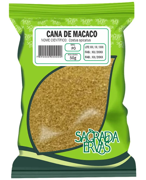 Cana de Macaco em Pó (Cana do Brejo) 50g – Alívio Renal Imediato e Cistite (Sagrada Ervas)