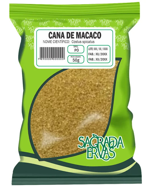 Cana de Macaco em Pó (Cana do Brejo) 50g – Alívio Renal Imediato e Cistite (Sagrada Ervas)