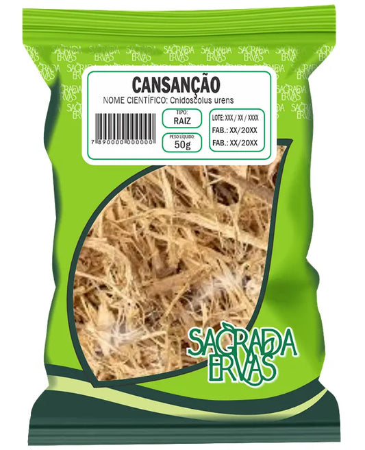 Cansanção Raiz (Urtiga Brava) 50g – Depurativo do Sangue e Saúde da Mulher (Sagrada Ervas)
