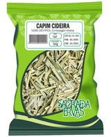 Chá de Capim Cidreira (Capim Limão) 50g – Calmante, Digestivo e Pressão Saudável (Sagrada Ervas)