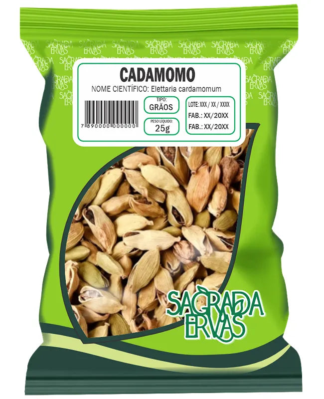 Cardamomo em Grão 25g – Especiaria Fina, Café Árabe e Hálito Puro (Sagrada Ervas)