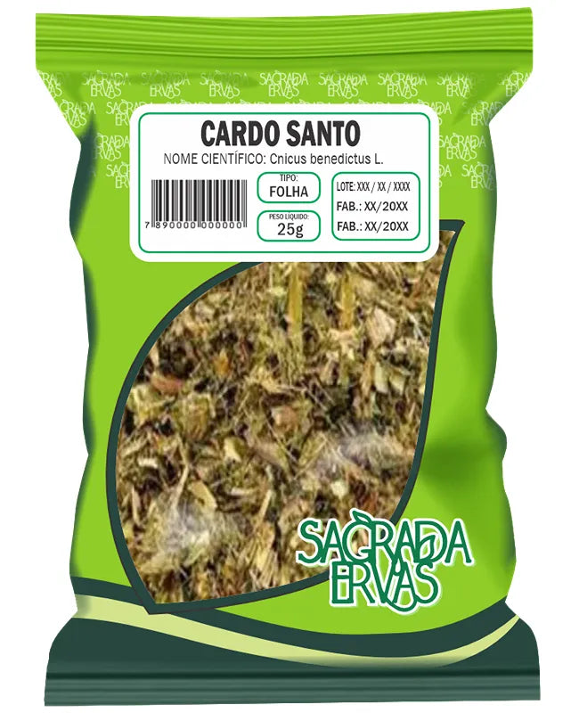 Chá de Cardo Santo (Cardo Bento) 25g – Digestão Difícil e Cicatrização (Sagrada Ervas)
