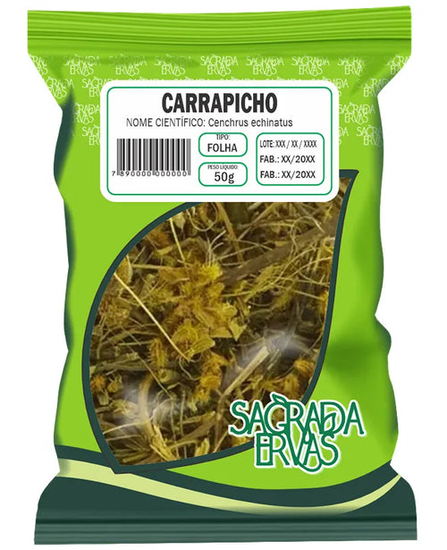 Chá de Carrapicho (Beiço de Boi) 50g – Alívio da Coluna e Antialérgico Natural (Sagrada Ervas)