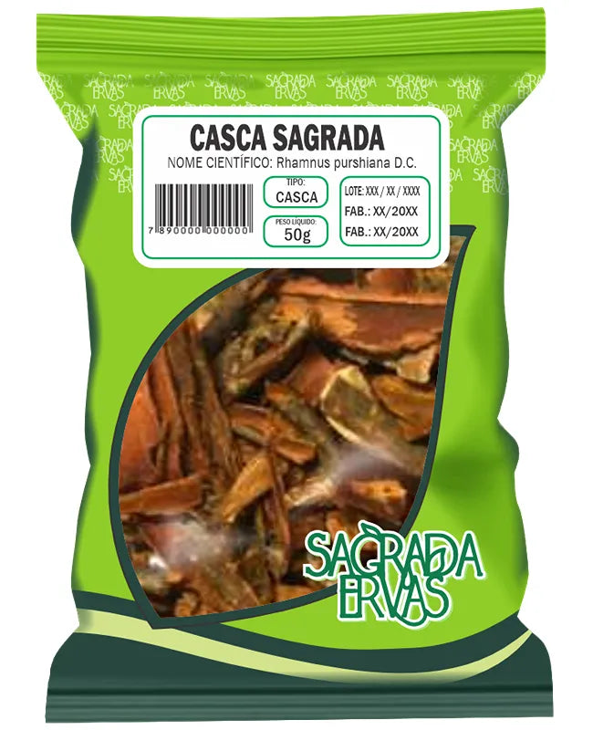 Cáscara Sagrada em Casca 50g – O Fim do Intestino Preso (Laxante Natural) (Sagrada Ervas)