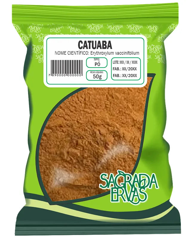 Catuaba em Pó 50g – Vigor Sexual, Energia Mental e Disposição (Sagrada Ervas)