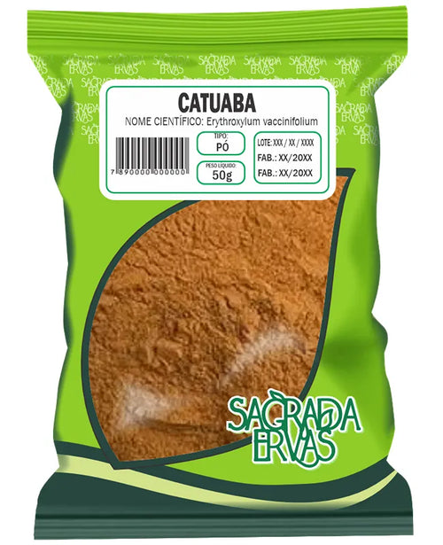 Catuaba em Pó 50g – Vigor Sexual, Energia Mental e Disposição (Sagrada Ervas)