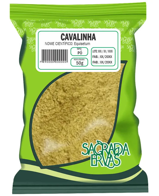 Cavalinha em Pó 50g – Diurético Potente e Silício para Beleza (Sagrada Ervas)