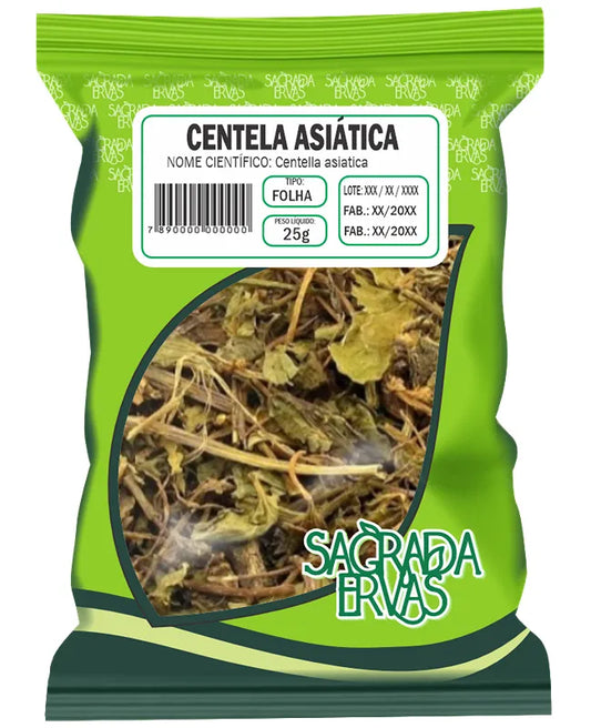 Centella Asiática Peneirada 25g – Adeus Celulite e Pele Firme (Sagrada Ervas)