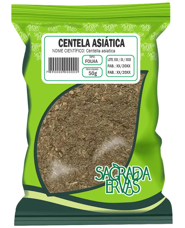 Centella Asiática em Pó 50g – O Fim da Celulite e Pele Firme (Colágeno Natural) (Sagrada Ervas)