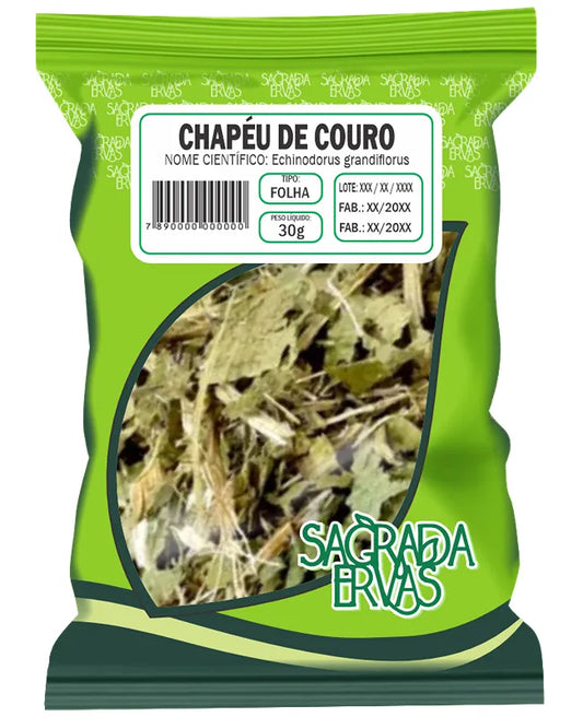 Chapéu de Couro Folha 30g – O Grande Depurativo: Limpa Sangue, Pele e Rins (Sagrada Ervas)