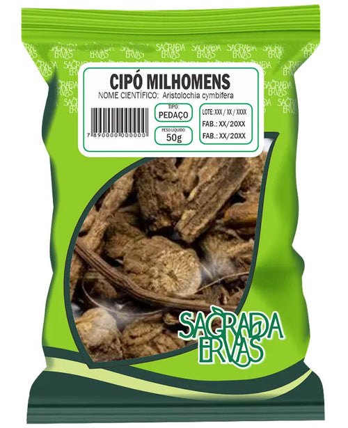 Cipó Mil Homens (Pedaços) 50g – O "Antibiótico" da Mata e Protetor (Sagrada Ervas)