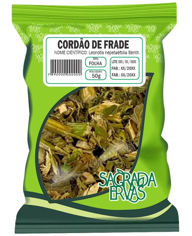 Chá de Cordão de Frade (Folhas) 50g – Asma, Bronquite e Gripe Forte (Sagrada Ervas)