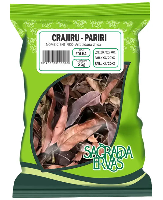 Chá de Crajiru (Pariri) Folhas 25g – Aumenta Plaquetas, Imunidade e Combate Anemia (Sagrada Ervas)