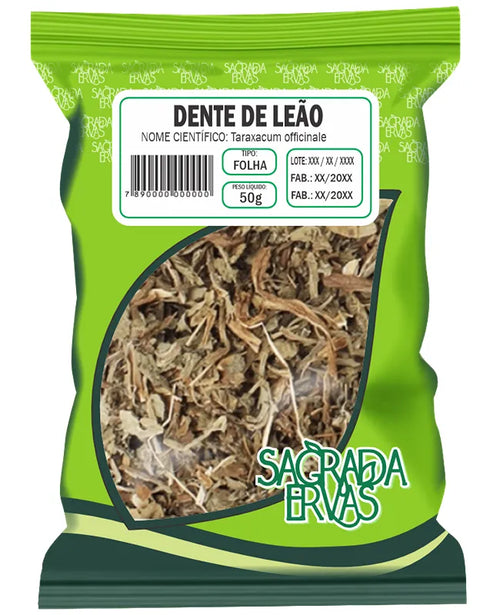 Chá de Dente de Leão (Folhas) 50g – Detox do Fígado, Diurético e Digestão (Sagrada Ervas)