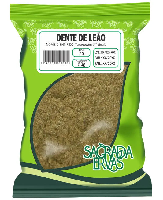 Dente de Leão em Pó 50g – Detox do Fígado, Diurético e Digestão (Sagrada Ervas)