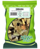 Chá de Embaúba (Folhas) 50g – Pressão Alta, Coração e Diabetes (Sagrada Ervas)