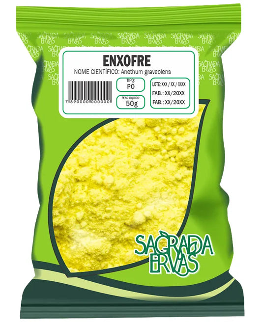 Enxofre em Pó 50g – Combate a Sarna, Acne e Limpeza Espiritual (USO EXTERNO)