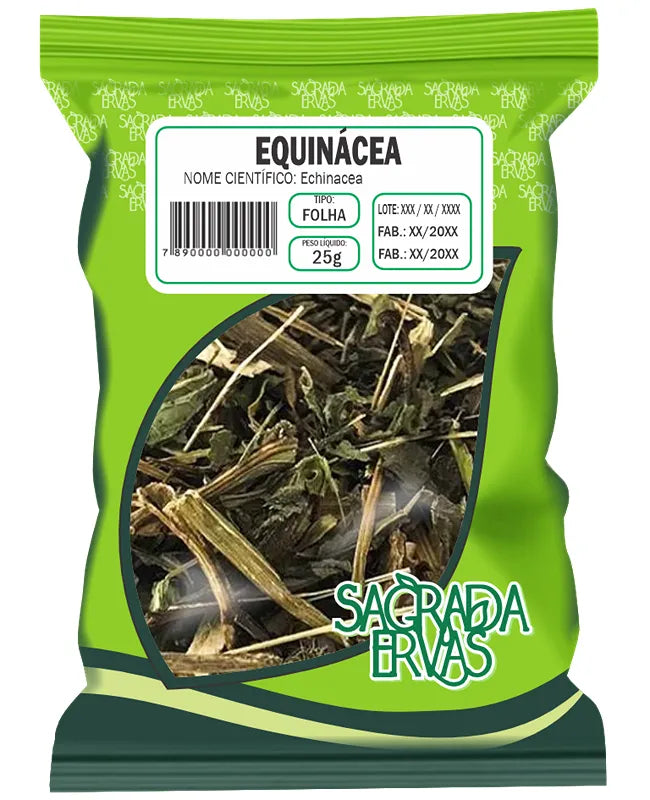 Chá de Equinácea (Folhas) 25g – Imunidade Blindada e Prevenção de Gripes (Sagrada Ervas)