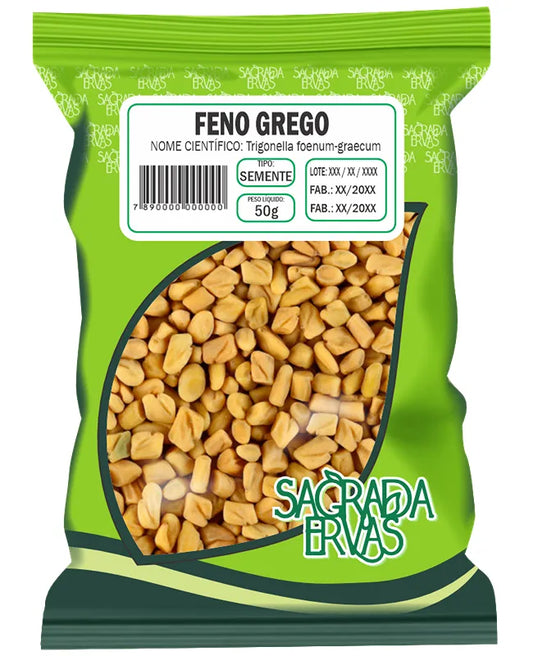 Feno Grego (Sementes) 50g – Aumenta Leite Materno, Testosterona e Controla Diabetes (Sagrada Ervas)