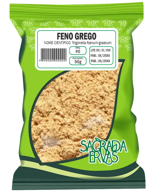 Feno Grego em Pó 50g – Libido Feminina, Menopausa e Controle do Diabetes (Sagrada Ervas)